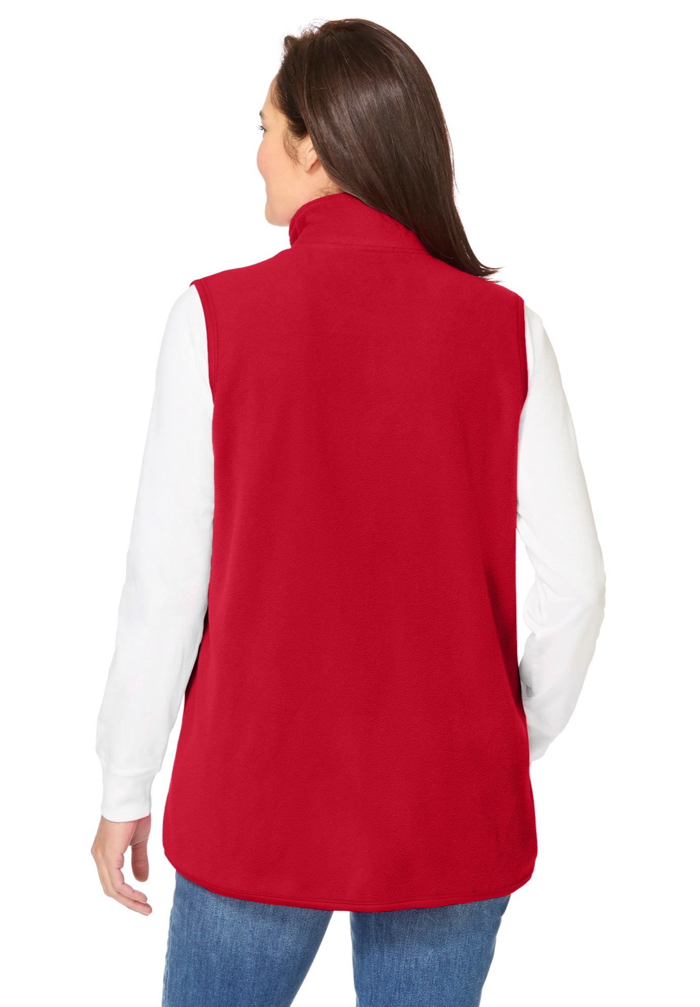 Zip-Front Microfleece Vest image number 1