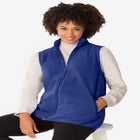 Zip-Front Microfleece Vest image number null