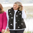 Zip-Front Microfleece Vest image number null