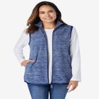 Zip-Front Microfleece Vest image number null