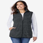 Zip-Front Microfleece Vest image number null
