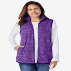 Zip-Front Microfleece Vest image number null