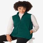 Zip-Front Microfleece Vest image number null
