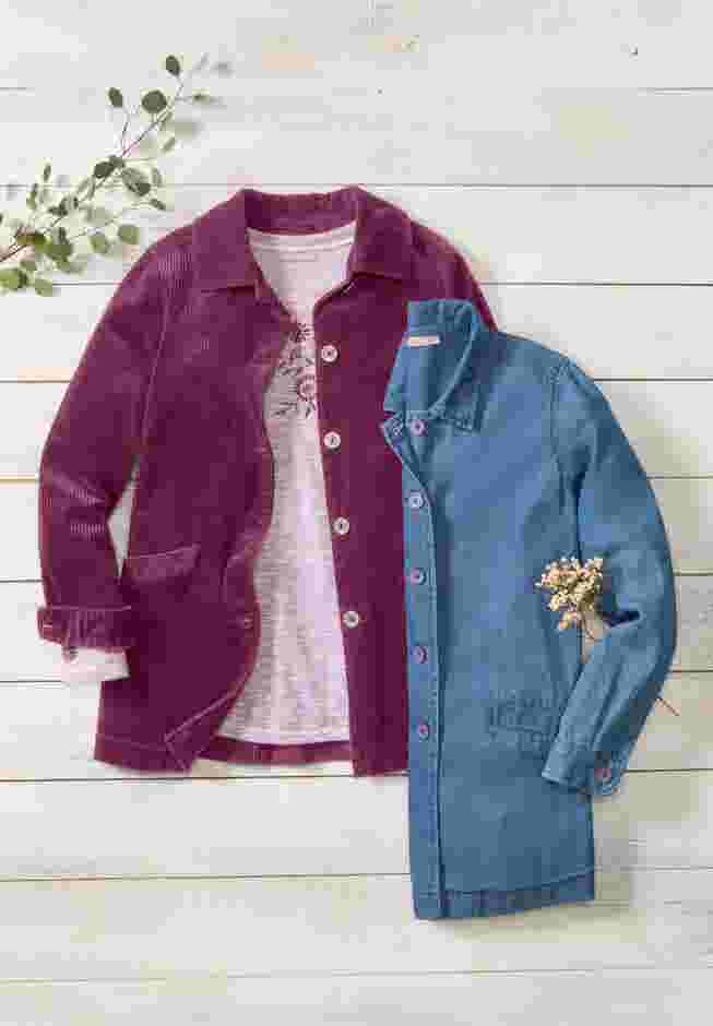 Pleat-Back Corduroy Jacket image number 3
