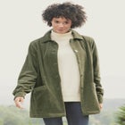 Pleat-Back Corduroy Jacket image number null