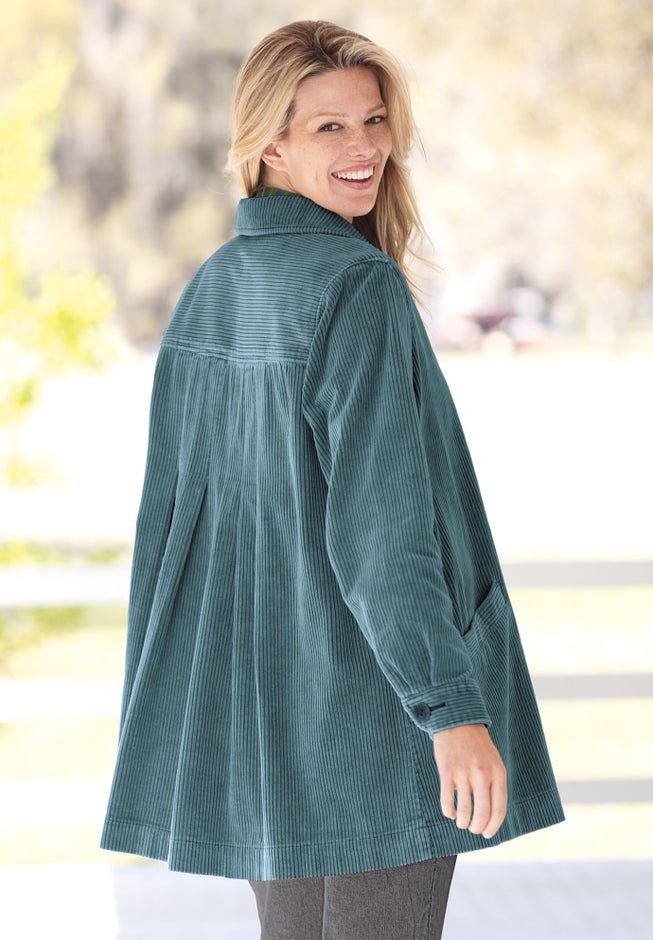 Pleat-Back Corduroy Jacket image number 1