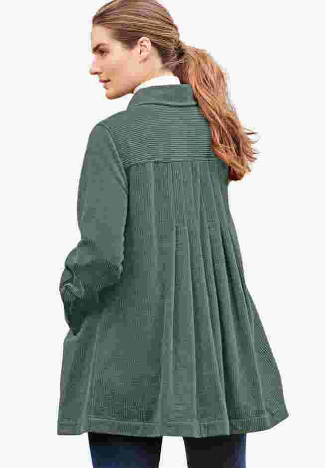 Pleat-Back Corduroy Jacket image number 4