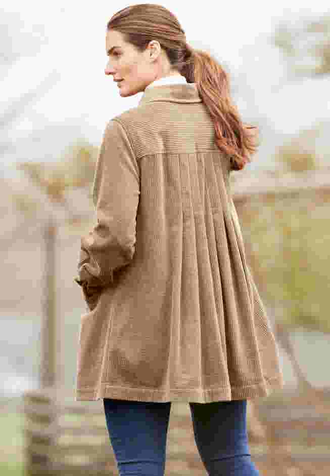 Pleat-Back Corduroy Jacket image number 5