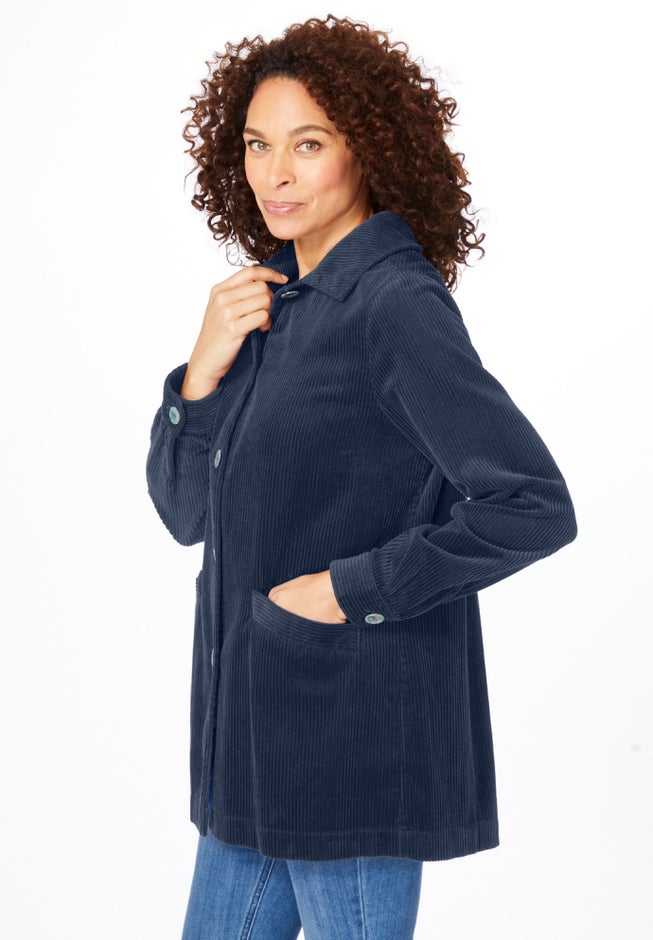 Pleat-Back Corduroy Jacket image number 2