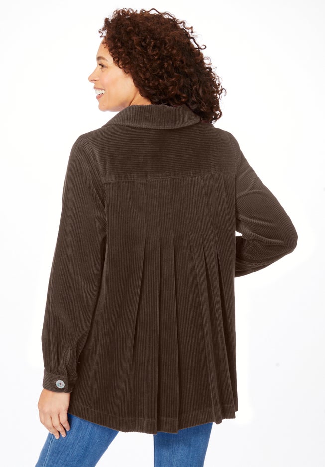 Pleat-Back Corduroy Jacket image number 1