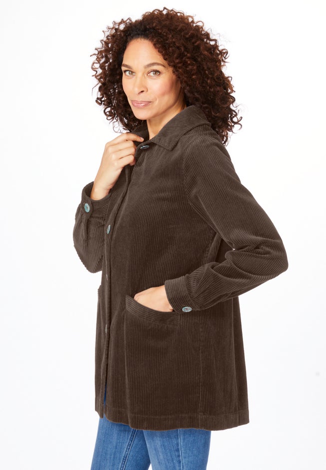 Pleat-Back Corduroy Jacket image number 2