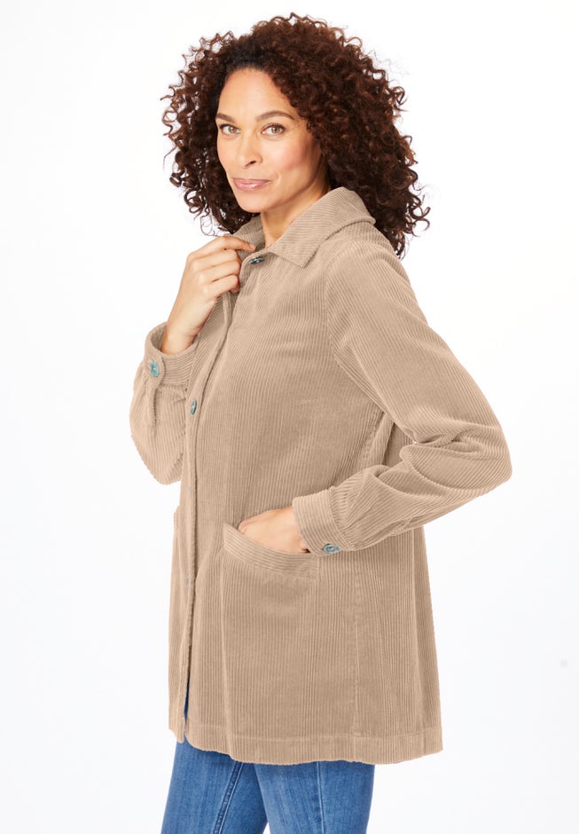 Pleat-Back Corduroy Jacket image number 2