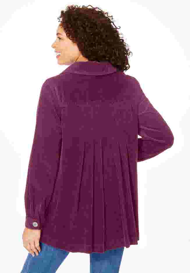 Pleat-Back Corduroy Jacket image number 1