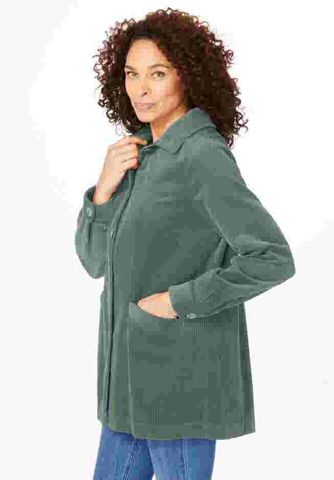 Pleat-Back Corduroy Jacket image number 2