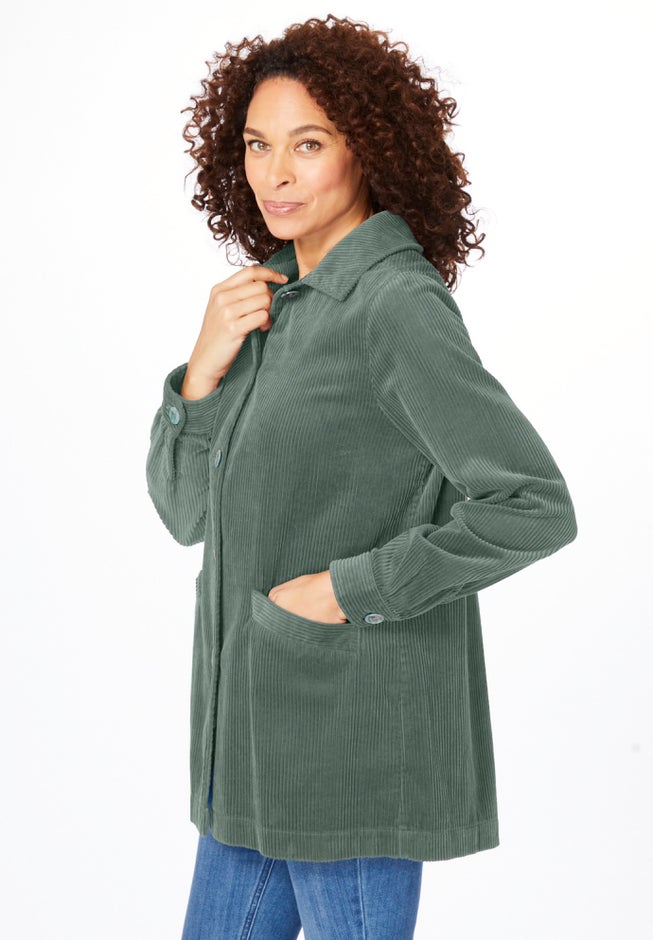 Pleat-Back Corduroy Jacket image number 2