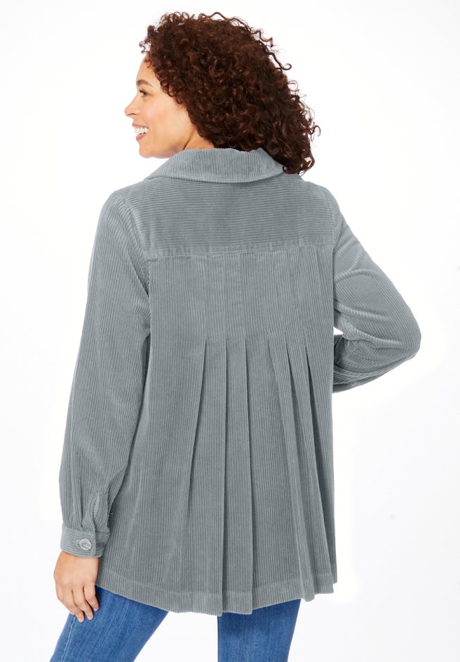 Pleat-Back Corduroy Jacket image number 1