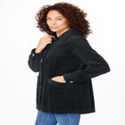 Pleat-Back Corduroy Jacket image number null