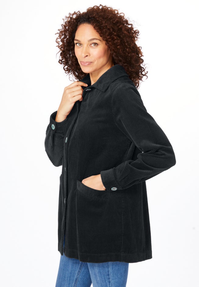 Pleat-Back Corduroy Jacket image number 2