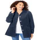 Pleat-Back Corduroy Jacket image number null