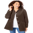 Pleat-Back Corduroy Jacket image number null