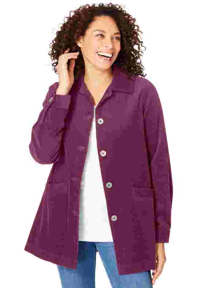 Pleat-Back Corduroy Jacket image number 0