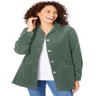 Pleat-Back Corduroy Jacket image number null