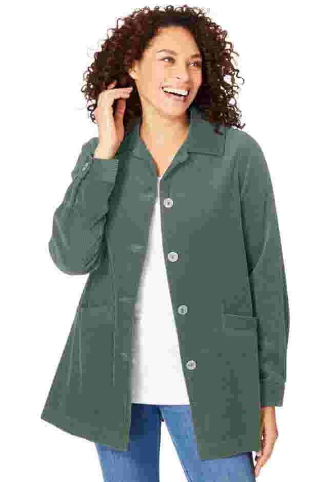 Pleat-Back Corduroy Jacket image number 0