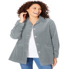 Pleat-Back Corduroy Jacket image number null