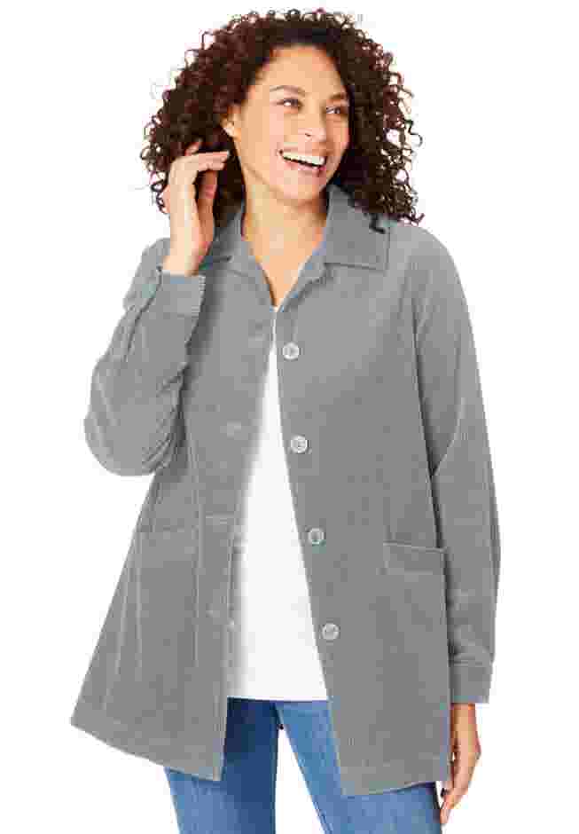 Pleat-Back Corduroy Jacket image number 0