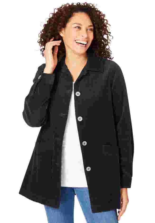 Pleat-Back Corduroy Jacket image number 0