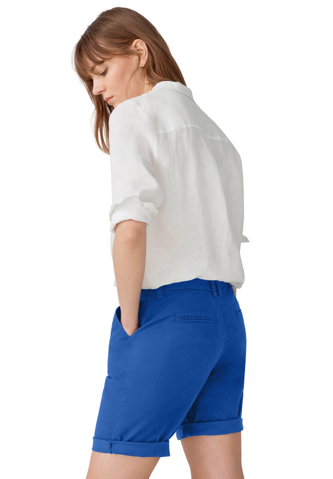 Stretch Chino Mid-rise Bermuda Shorts image number 1