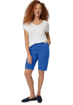 Mid-Rise Stretch Chino 4-Pocket Bermuda Shorts