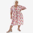 Blouson Sleeve Empire Midi Dress image number null