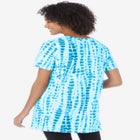 V-Neck Tie-Dye Tunic image number null