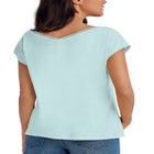 Crochet Trim Tee image number null