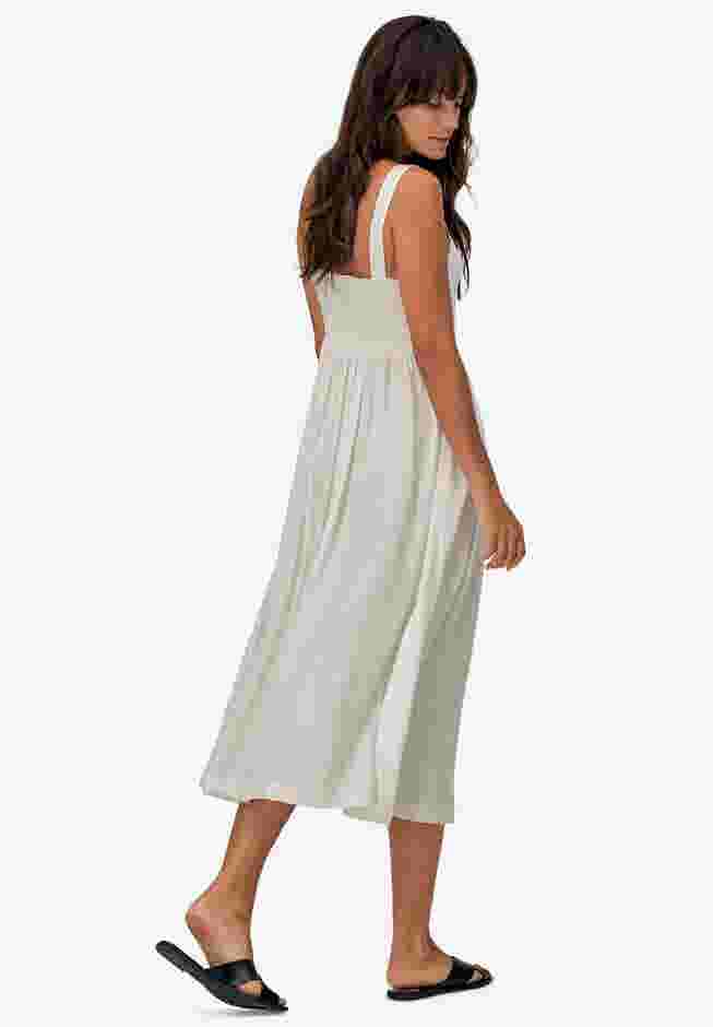 Button-Front A-Line Midi Dress image number 1