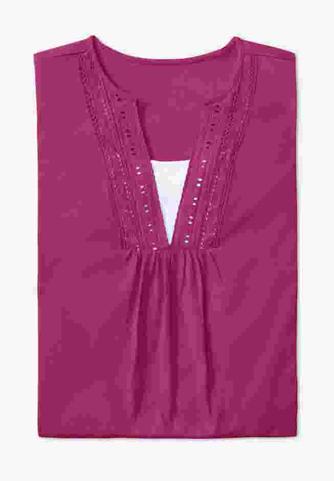Crochet Layered-Look Tee image number 1