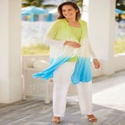 Lightweight Ombrè Open Front Cardigan image number null