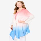 Lightweight Ombrè Open Front Cardigan image number null