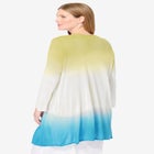 Lightweight Ombrè Open Front Cardigan image number null