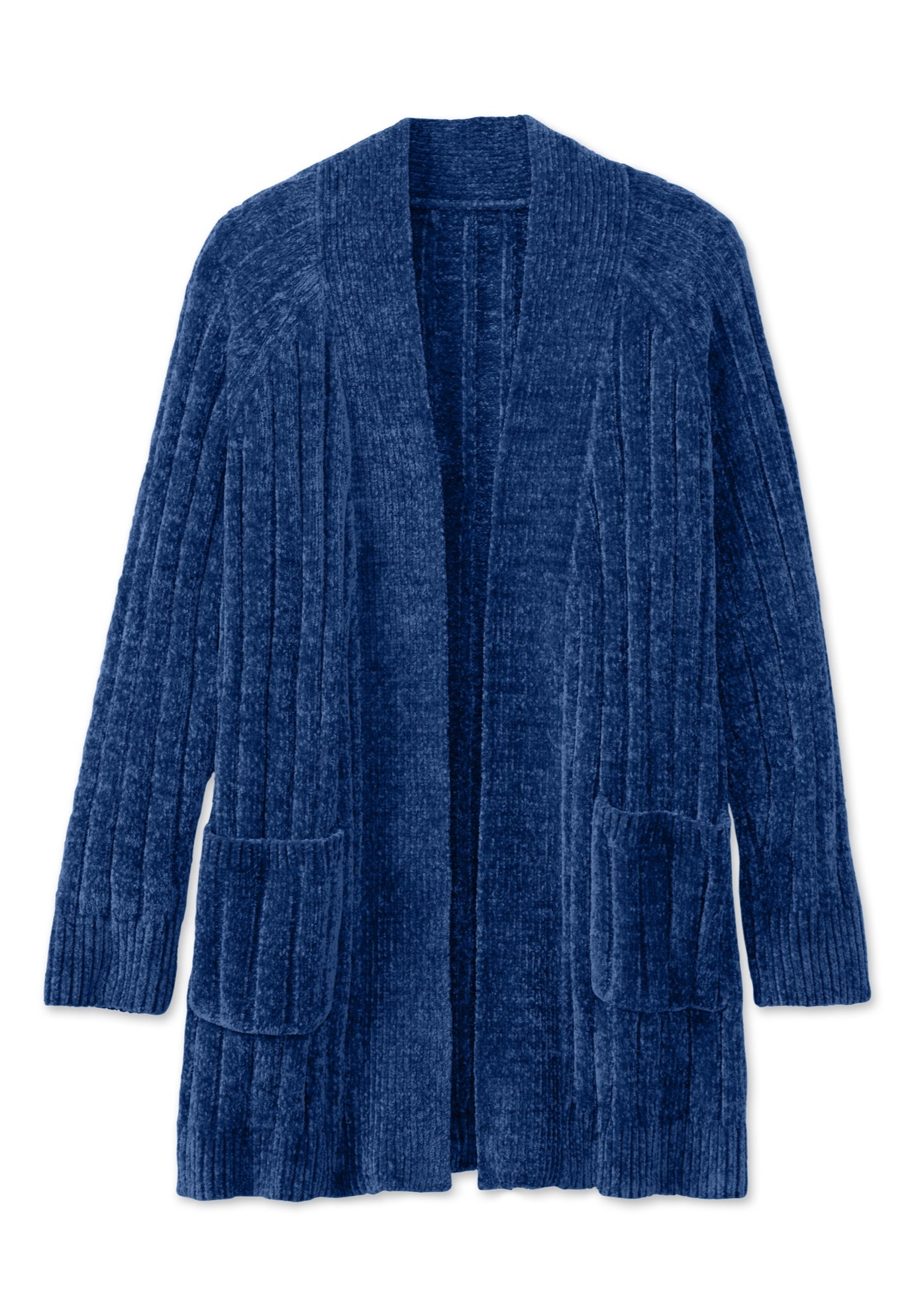 Open Front Chenille Cardigan Sweater image number 1