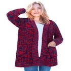 Open Front Chenille Cardigan image number null
