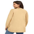 Curved Hem Sweatshirt Tunic With Side Snaps image number null