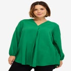 Long Sleeve Inverted Pleat Tunic image number null