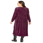 21-Button Velour Dress image number null