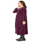 21-Button Velour Dress image number null