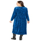 21-Button Velour Dress image number null