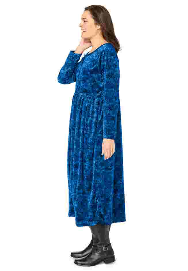 21-Button Velour Dress image number 2