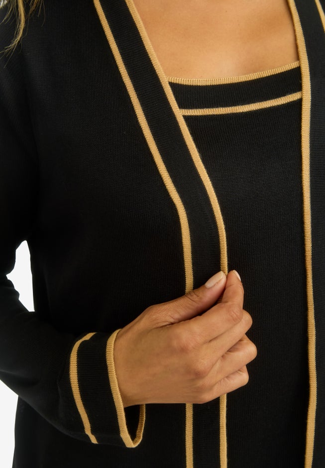 Tipped Duster Cardigan image number 3