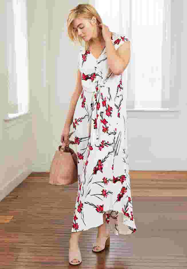Tie-Front Maxi Dress image number 0